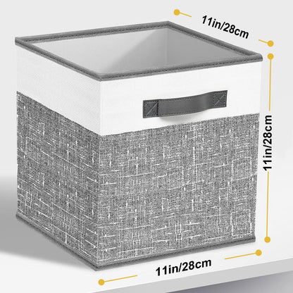 Collapsible Fabric Storage Bins - Set of 6