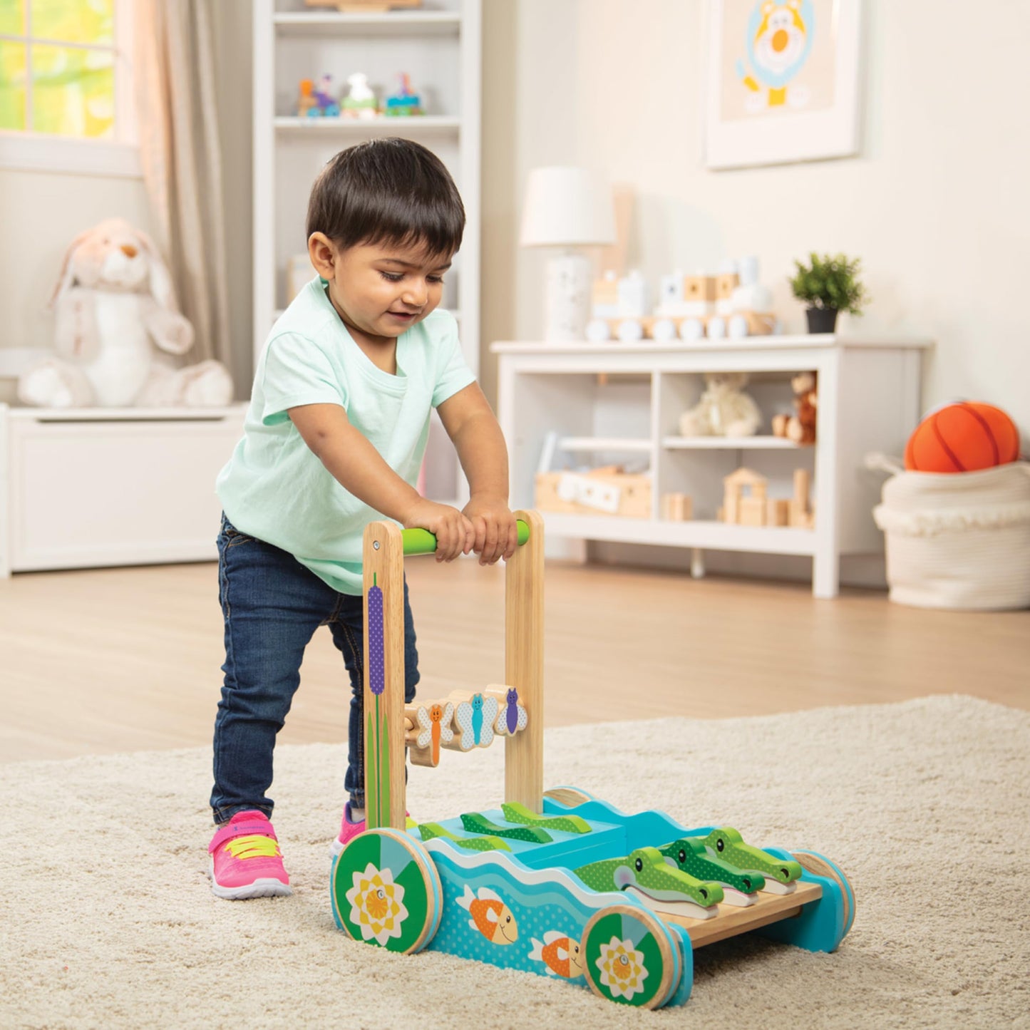 Melissa & Doug Wooden Push Toy for Toddlers