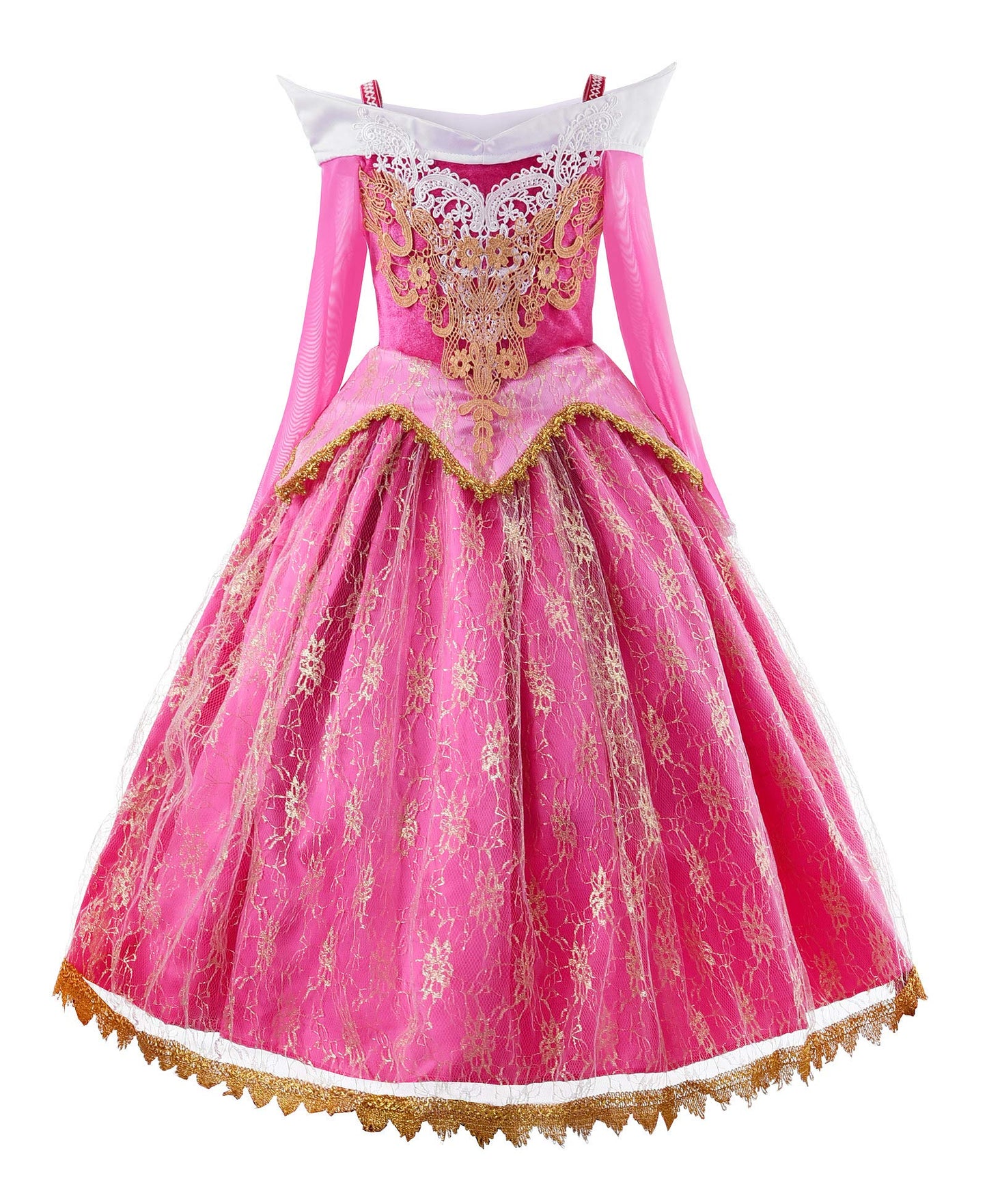 Girls Pink Princess Costume Dress with Accessories