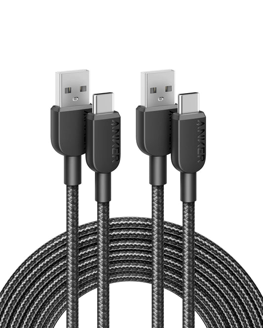 2 Pack Anker USB A to C Charger Cable