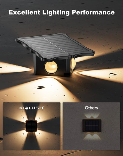 4 Pack Solar Wall Lights Outdoor IP65