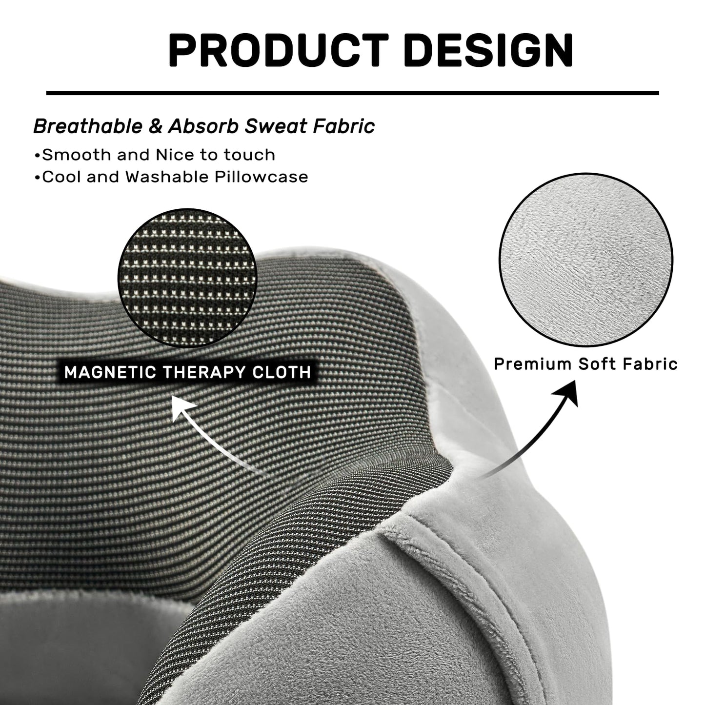 2 Pack Memory Foam Travel Neck Pillows