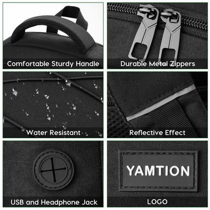 YAMTION USB Laptop Backpack for Students & Work