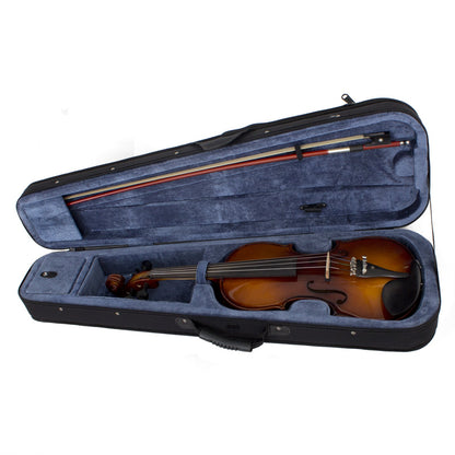 Cecilio 4/4 CVNAE-330 Ebony Fitted Acoustic/Electric Violin in Antique Varnish (Full Size)