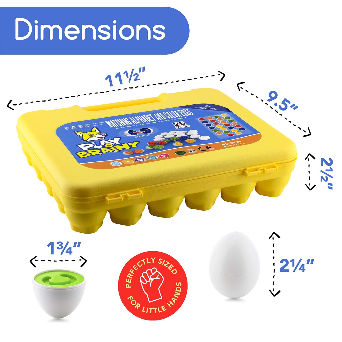 26 Pc Montessori Alphabet Matching Eggs Educational Toy