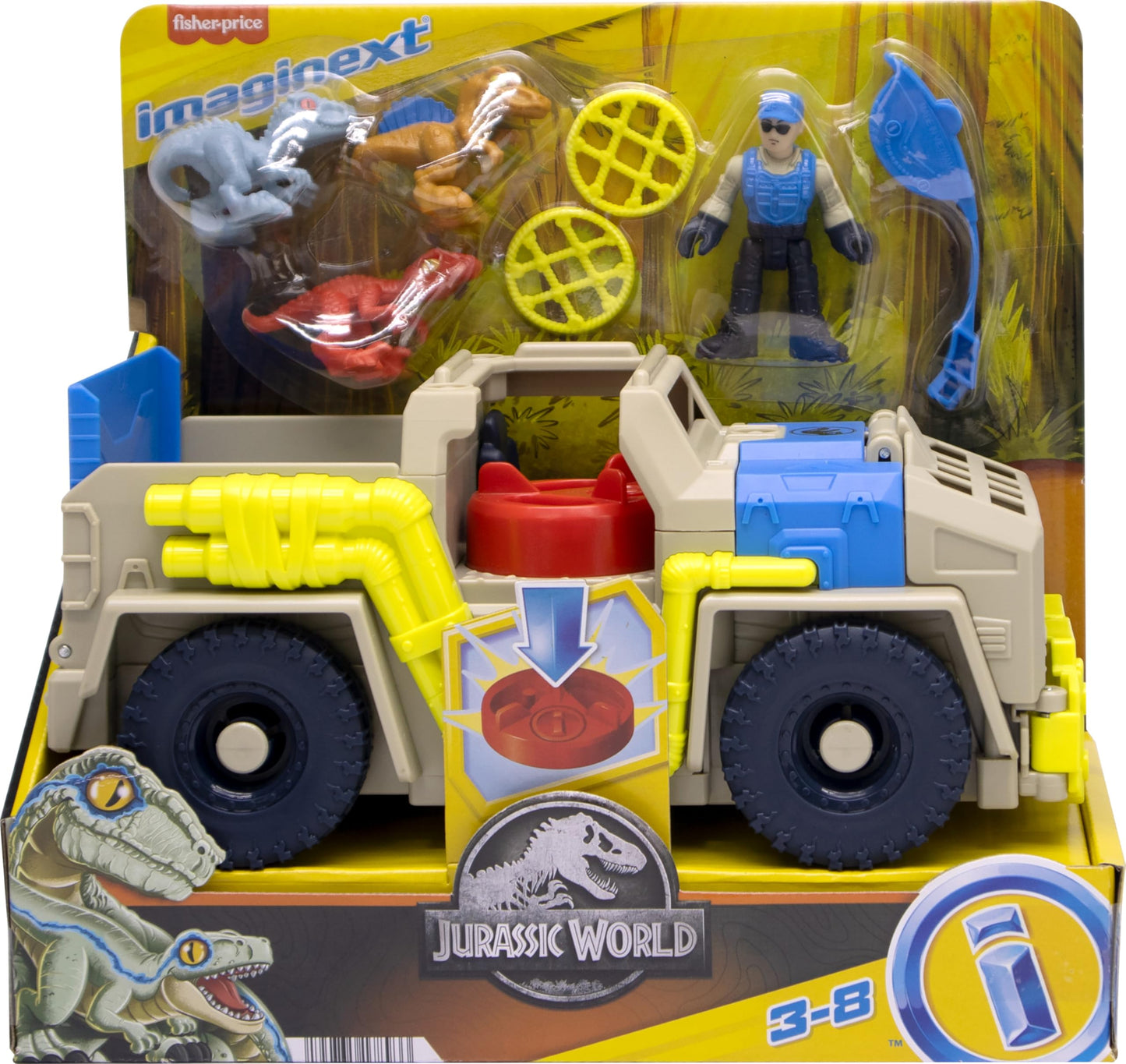 Fisher-Price Jurassic World Dino Truck & Figure Set