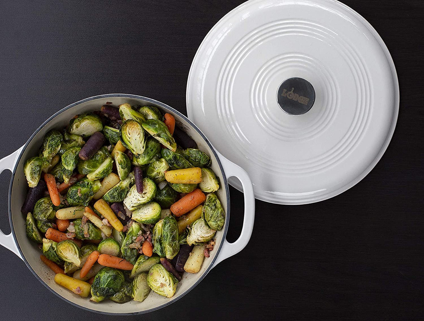 Lodge 7.5 Quart Enameled Cast Iron Dutch Oven
