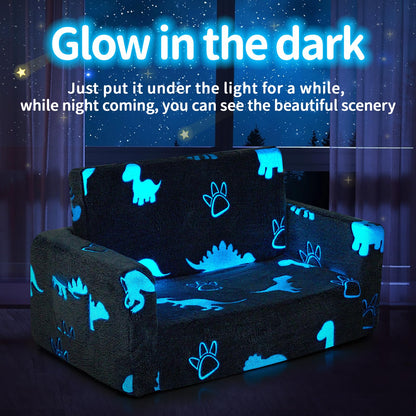 IFNOW Toddler Couch 2-in-1 Glow in Dark