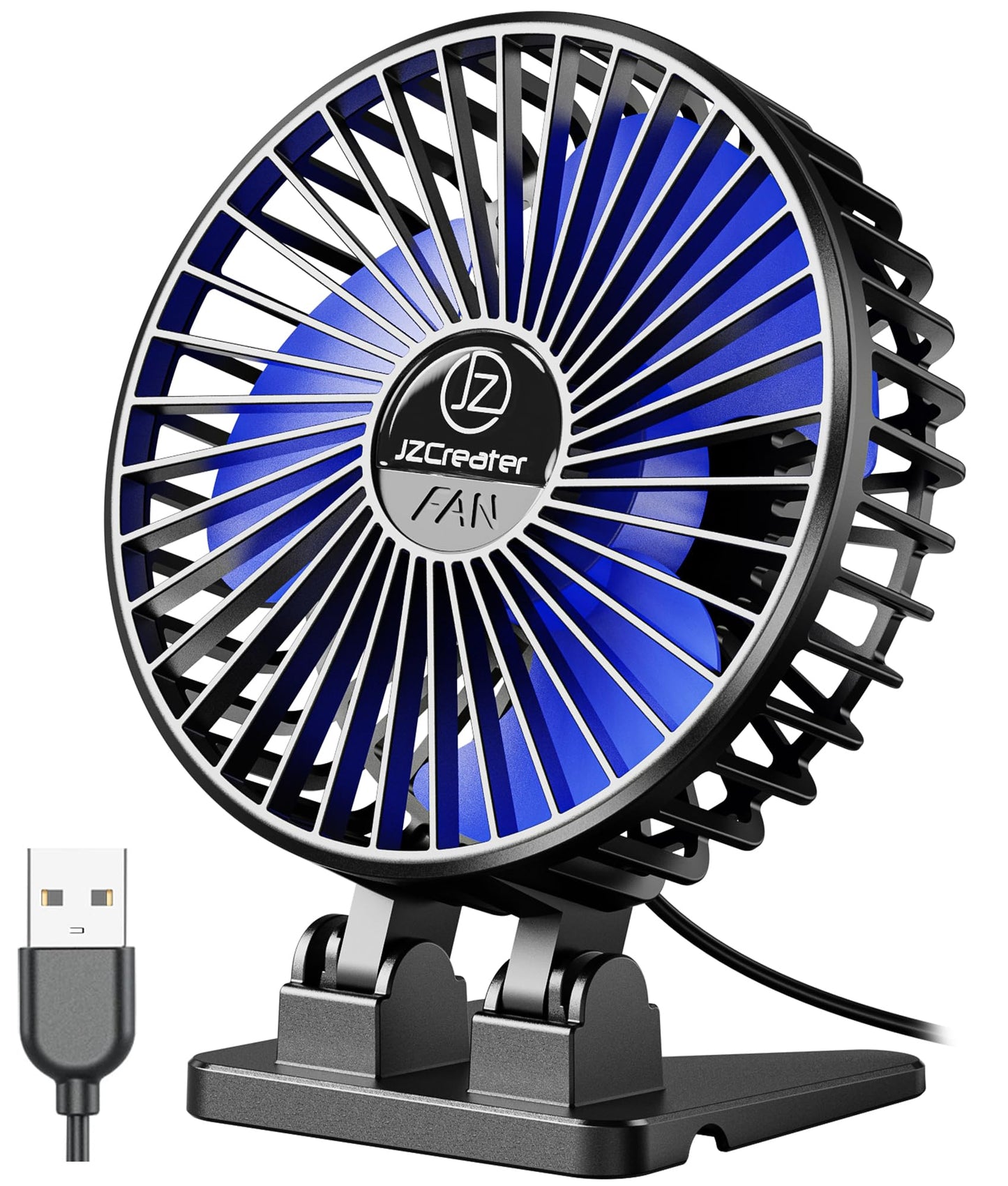 Mini Portable USB Desk Fan with 3 Speeds