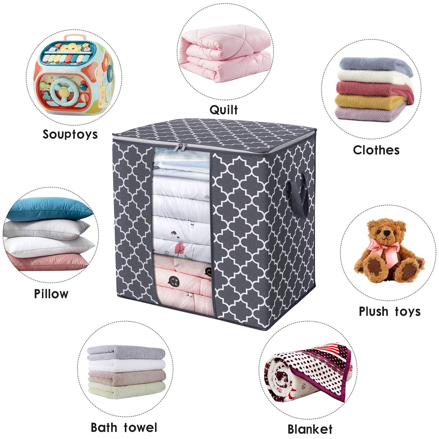 WISELIFE Large Storage Bags for Blankets and Clothes