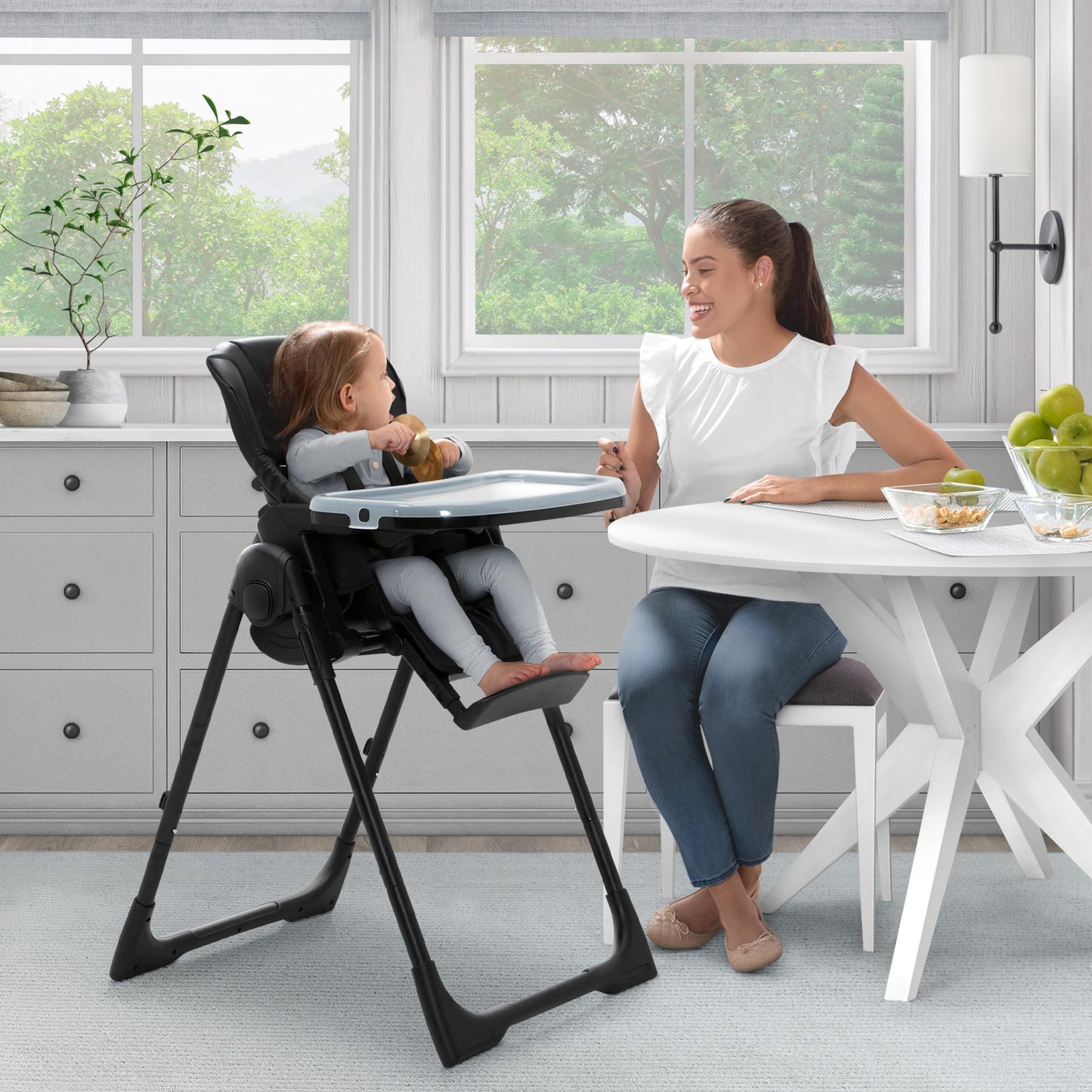 Jeep High Chair with Adjustable Height & Recline