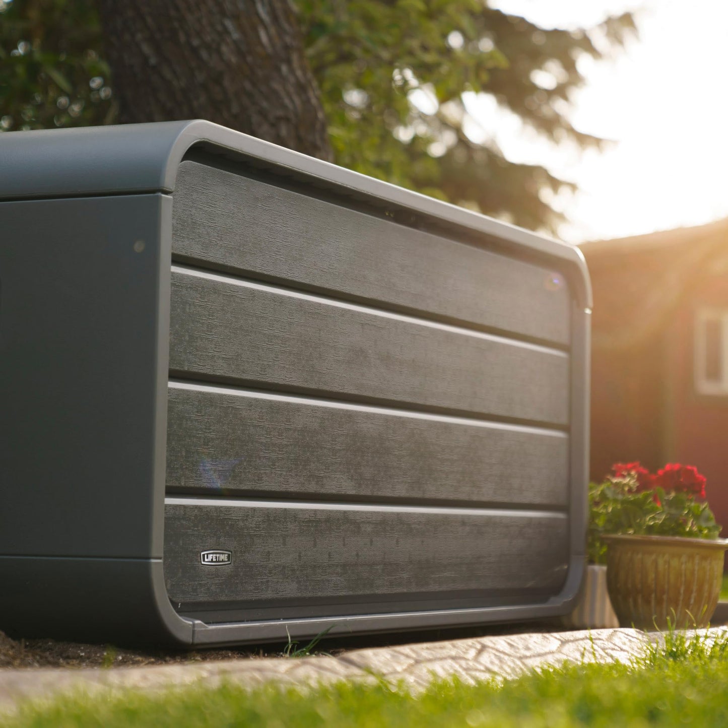 Lifetime 136 Gallon Modern Deck Storage Box