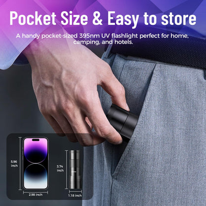 2 Pack UV Flashlight for Pet Urine Detection