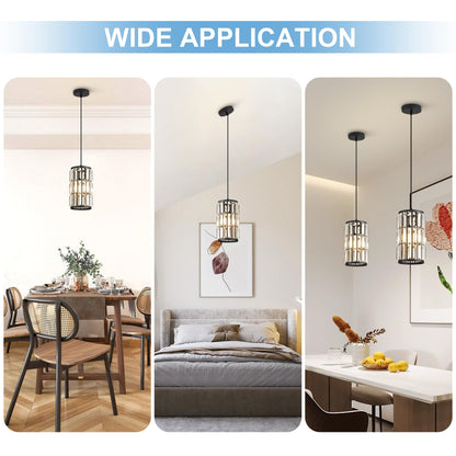 Adjustable Black Pendant Light for Home Décor