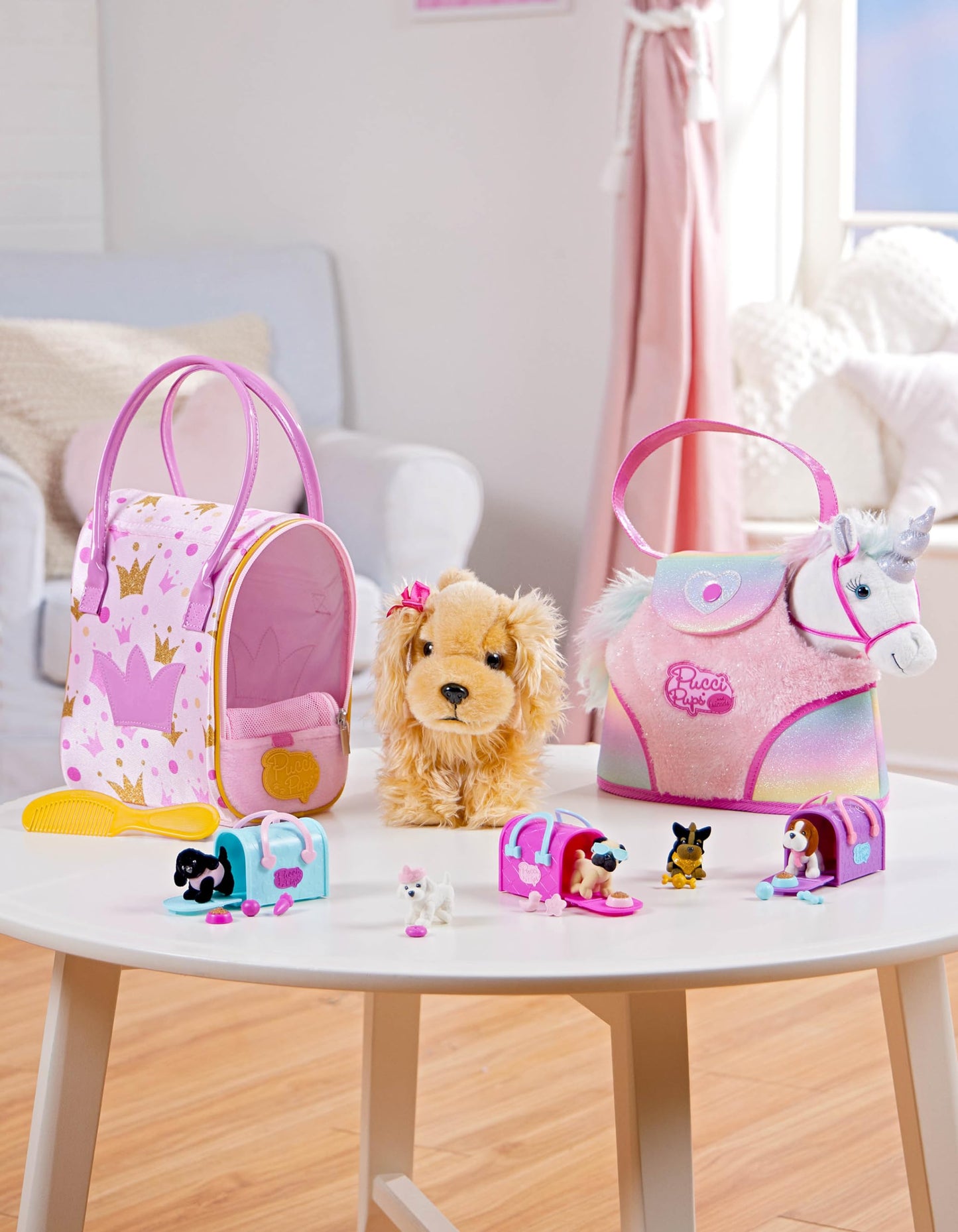 Plush Unicorn Stuffed Animal with Carrier Bag