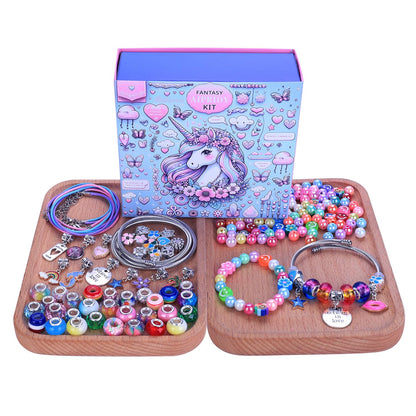 208-Piece Charm Bracelet Making Kit for Girls