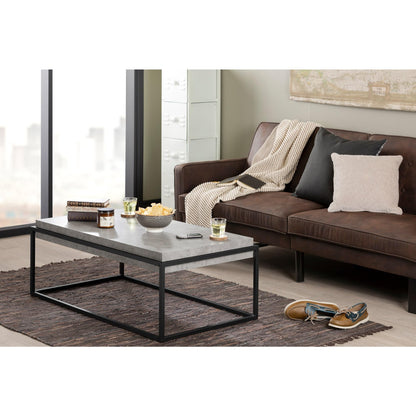 South Shore Industrial Coffee Table, Concrete Gray
