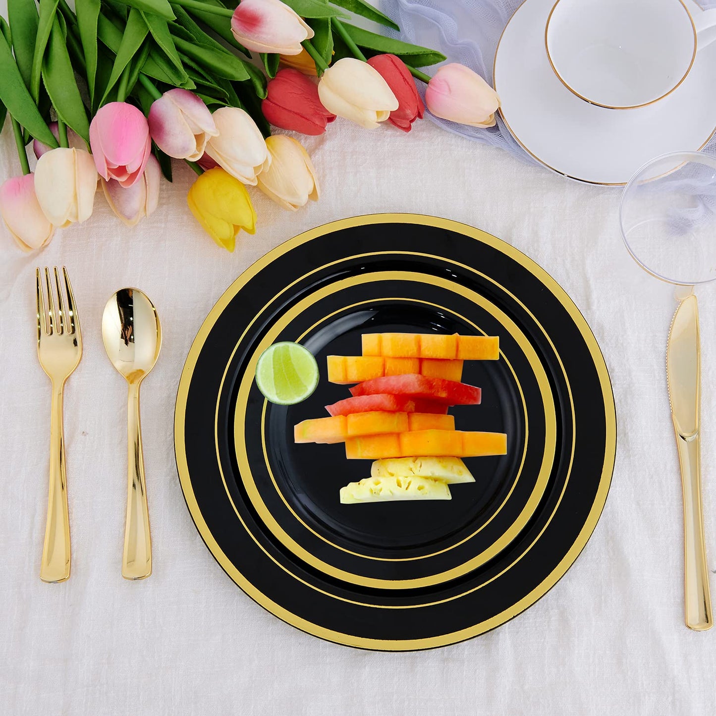 125 Count Dinnerware Set for 25 Guests
