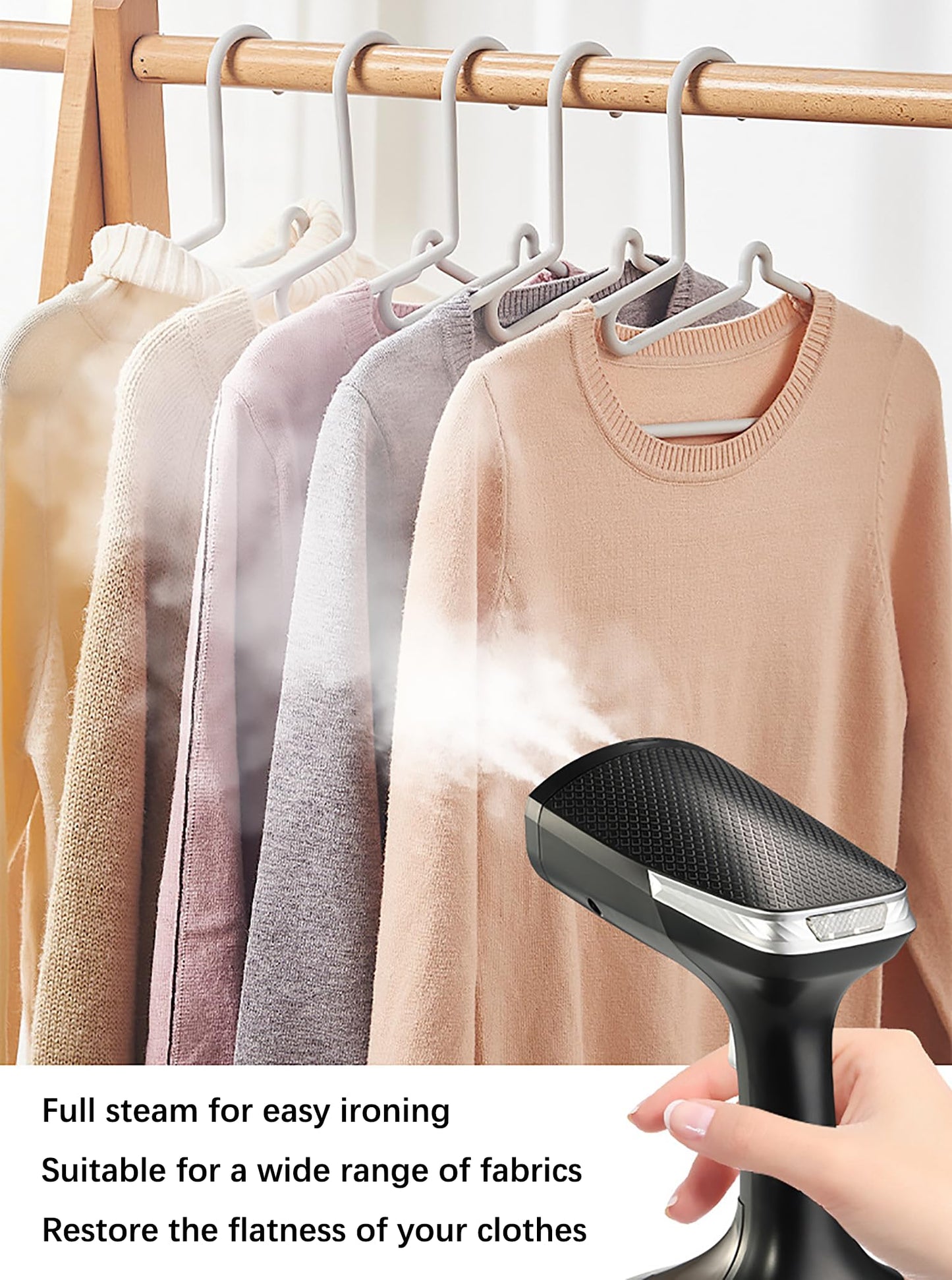 Handheld Clothes Steamer for Wrinkle-Free Travel