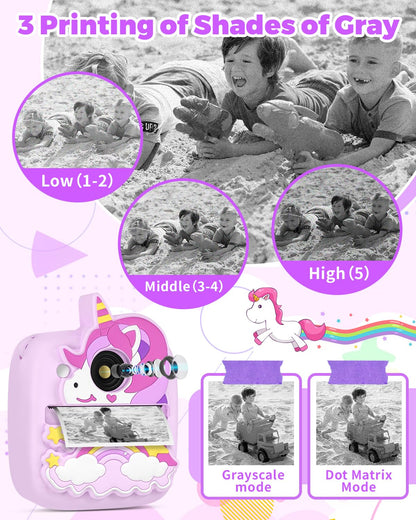 Kids Instant Print Camera for Ages 3-10