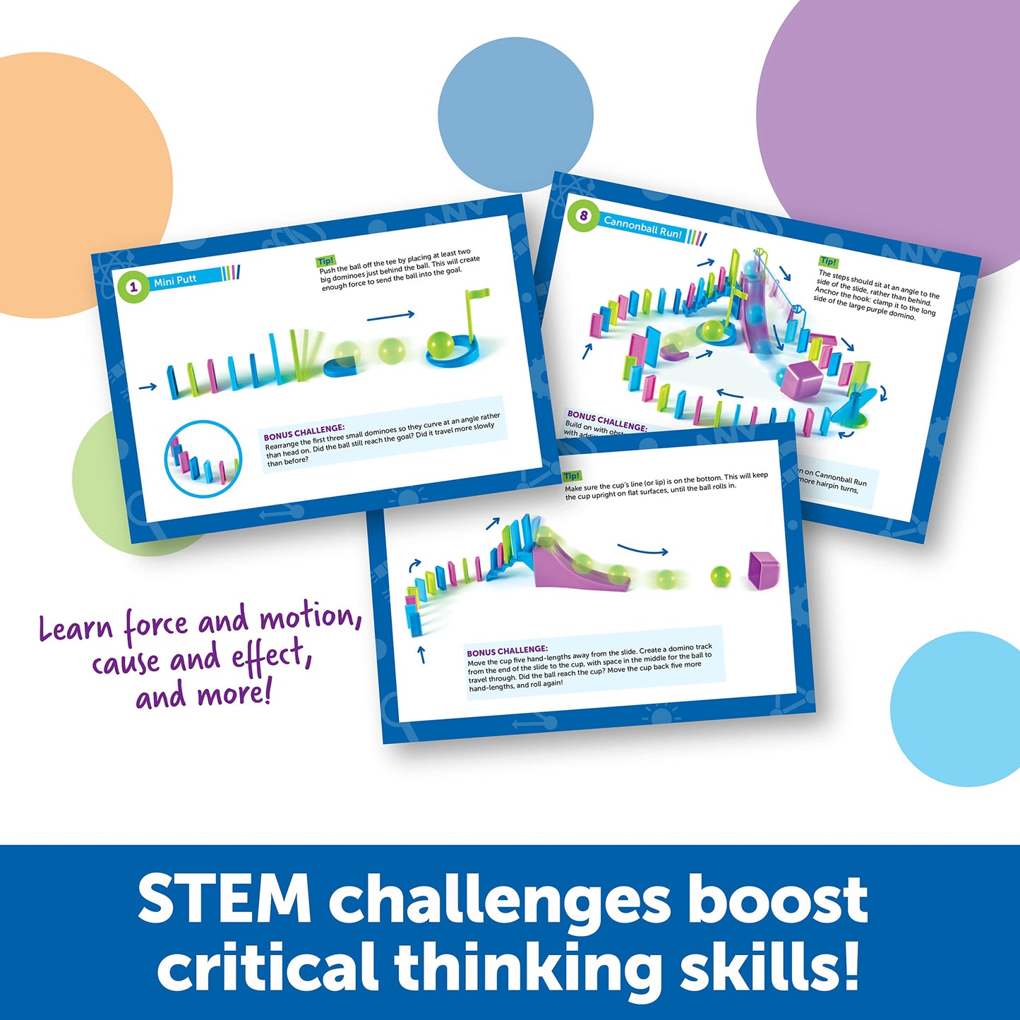 Learning Resources STEM Domino Action Set for Kids