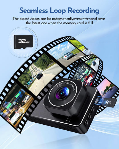 DELLFY 4K Dash Cam with Night Vision & Wi-Fi