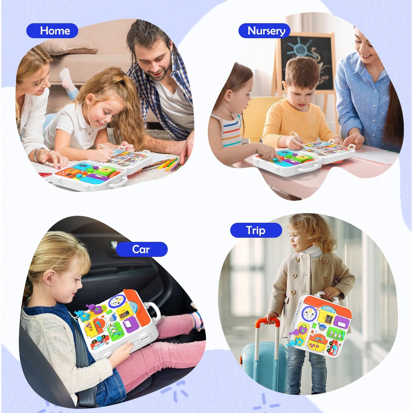 15-in-1 Musical Busy Board for Toddlers