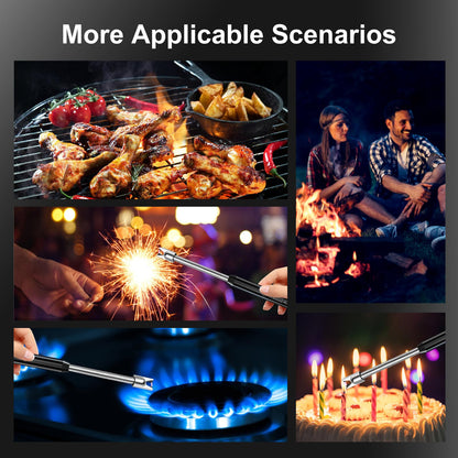 2 Pack Rechargeable Electric Lighters for BBQ & Candles