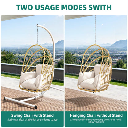 Hanging Egg Chair with Stand by YITAHOME