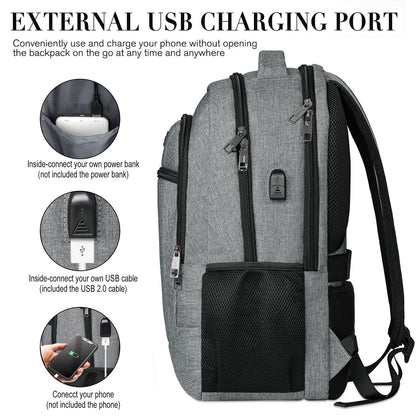 BIKROD Anti-Theft Laptop Backpack with USB Port