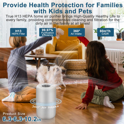 Vhoiu H13 True HEPA Air Purifiers 2 Pack