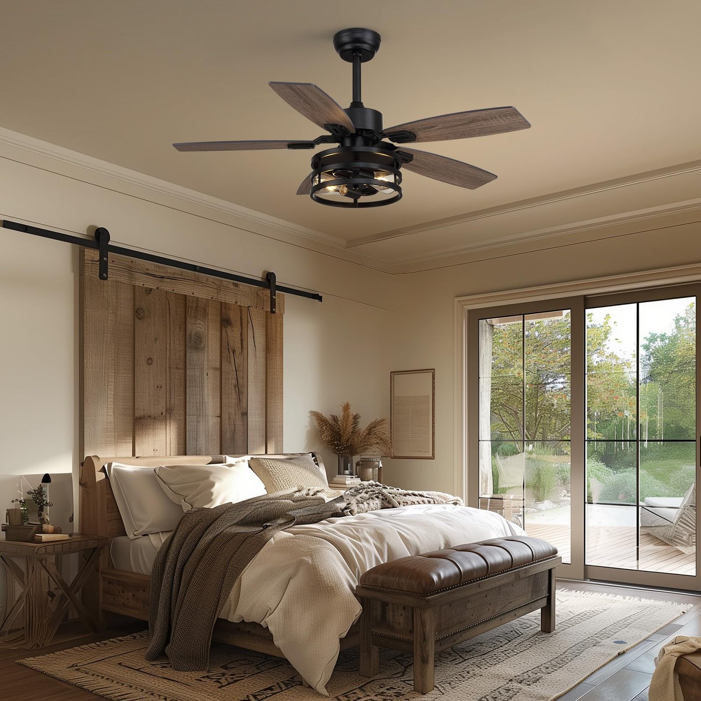Tinkoso Ceiling Fan with Lights & Remote Control