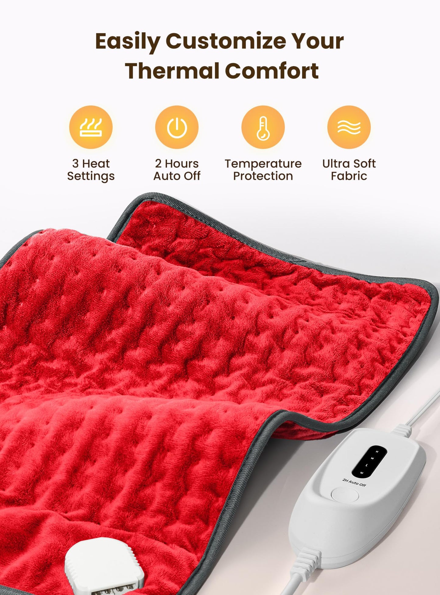 Large Electric Heating Pad for Pain Relief