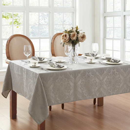 ELRENE Damask Waterproof Tablecloth 60" x 144"