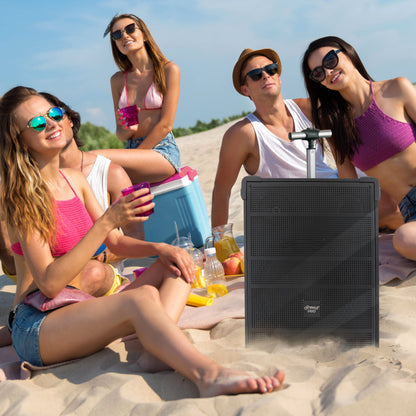 Pyle 12" Portable Bluetooth Speaker with Microphone