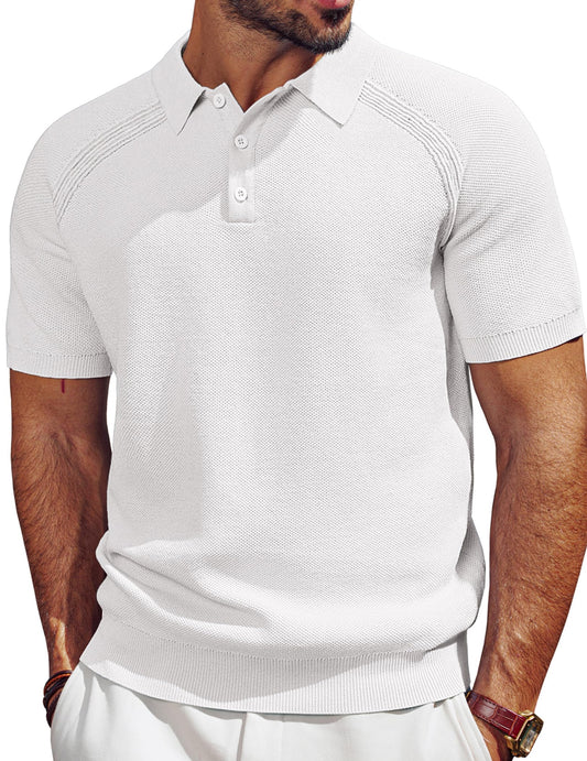 Men's Summer Knit Polo Shirt!