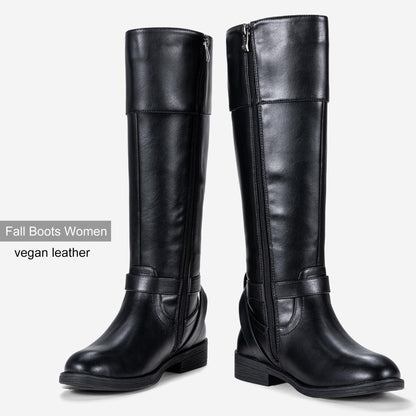 Jeossy Women's Wide Calf Knee High Boots