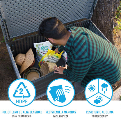 Lifetime 136 Gallon Modern Deck Storage Box