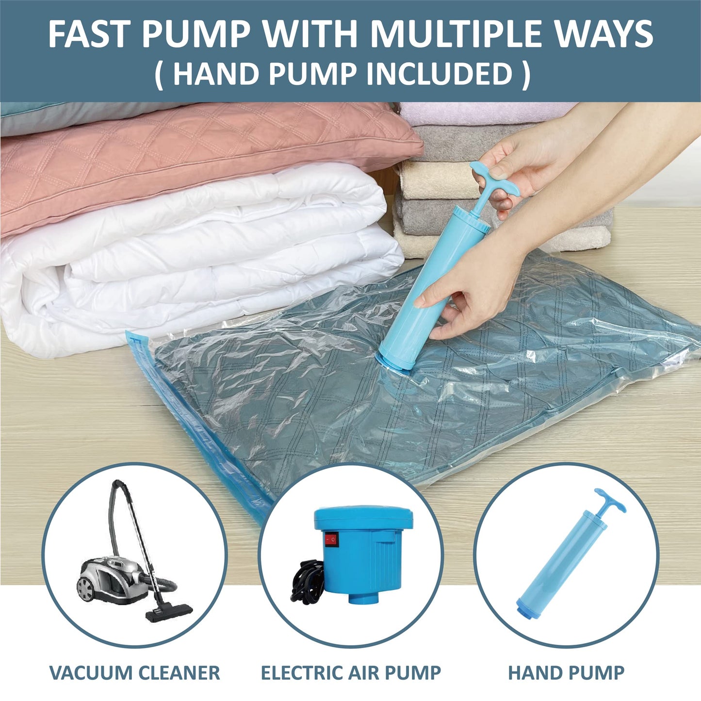 10 Pack Vacuum Storage Bags for Bedding