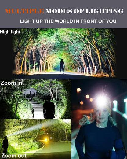 LED Rechargeable Headlamp with Motion Sensor