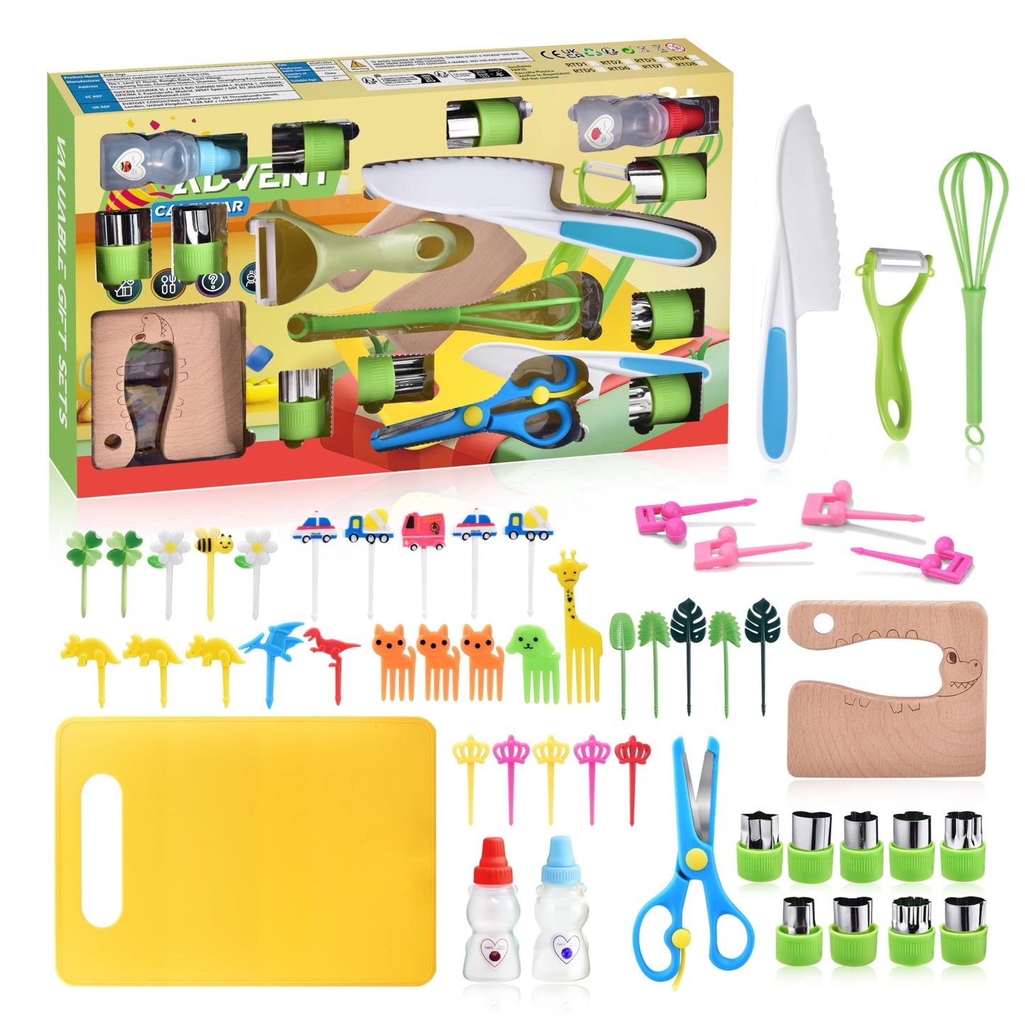 Kids 50 PCS Cooking Knife Set for Toddlers