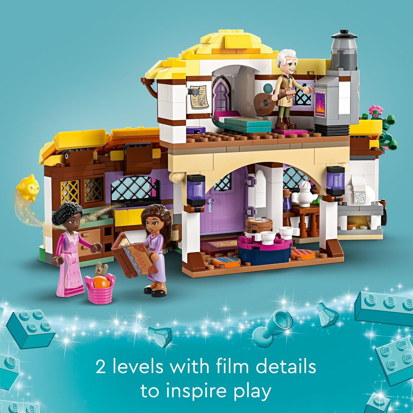 LEGO Disney Wish: Asha’s Cottage 43231 Building Toy Set, A Cottage for Role-Playing Life in The Hamlet, Collectible Gift This Holiday for Fans of The Disney Movie, Gift for Kids Ages 7 and up