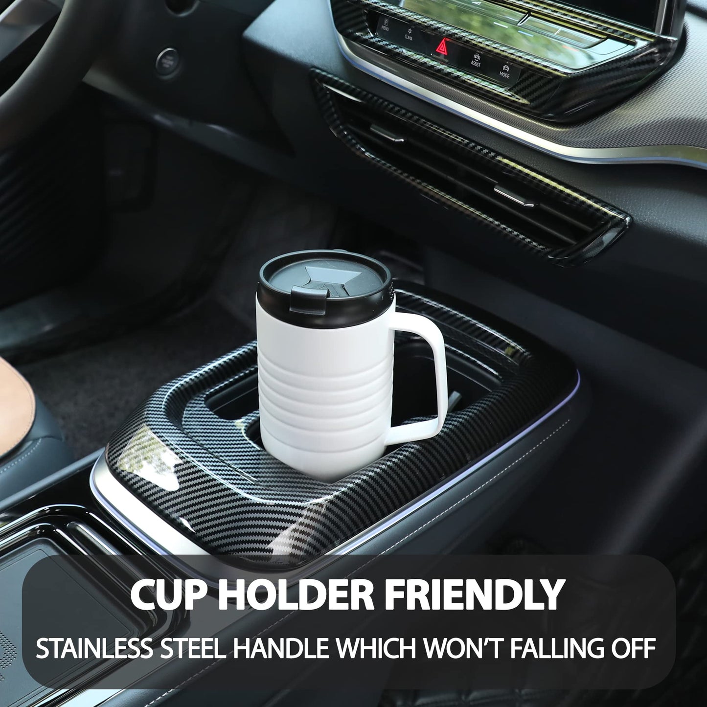 24 oz HAUSHOF Stainless Steel Travel Mug with Handle