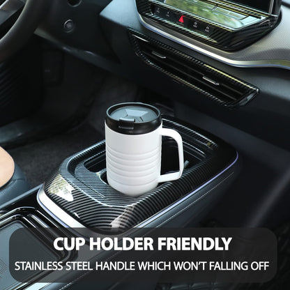 24 oz HAUSHOF Stainless Steel Travel Mug with Handle