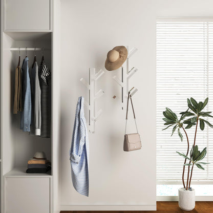 Wall Mounted Acrylic Coat Rack for Hats & Bags