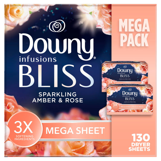 130 Count Downy Infusions Dryer Sheets, Bliss