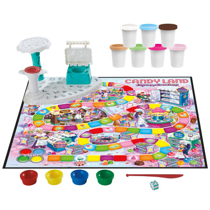 Hasbro Gaming Candy Land Cupcake Creations, Kids Board Game with 7 Play-Doh Cans and Tools