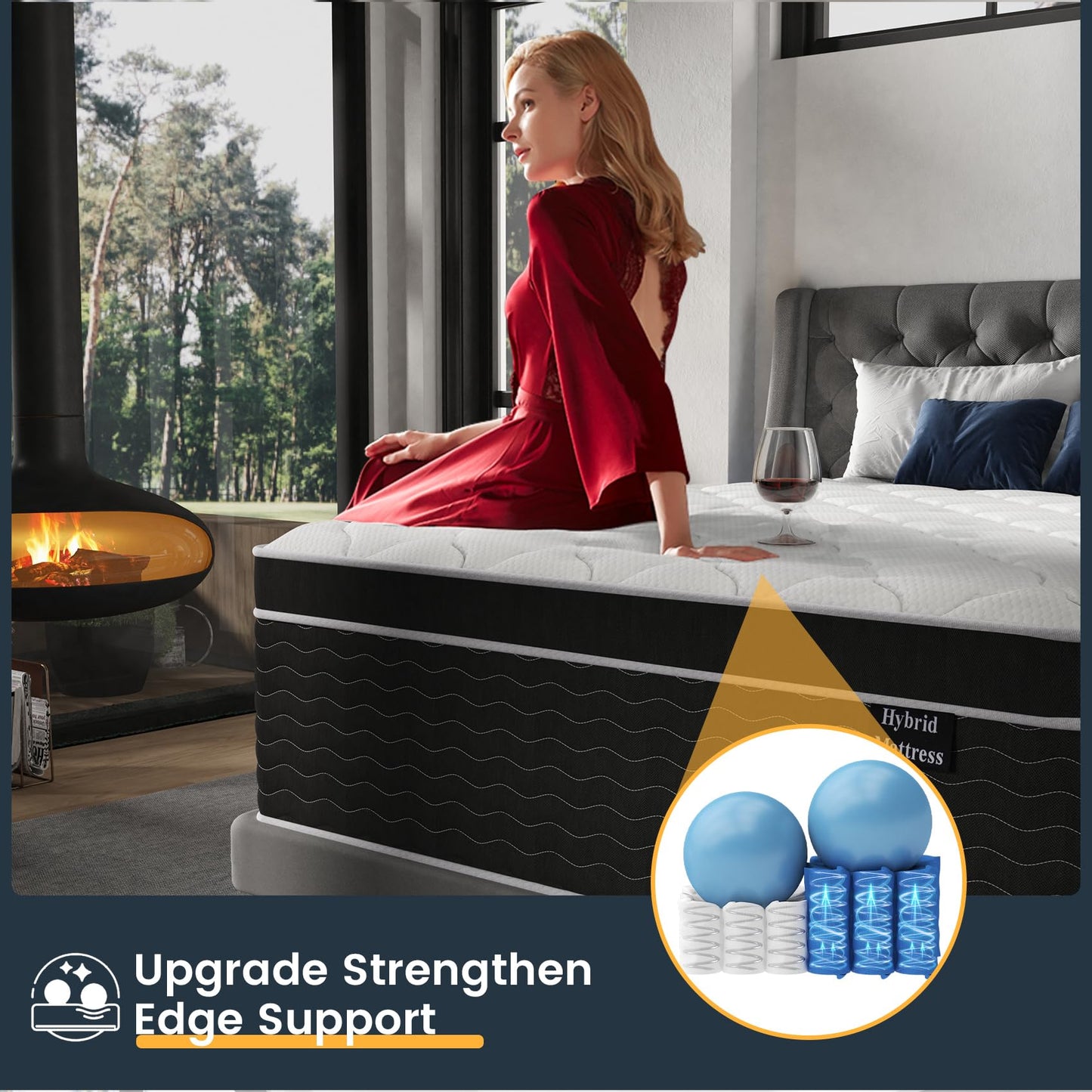 12-Inch Full Hybrid Mattress with Gel Foam