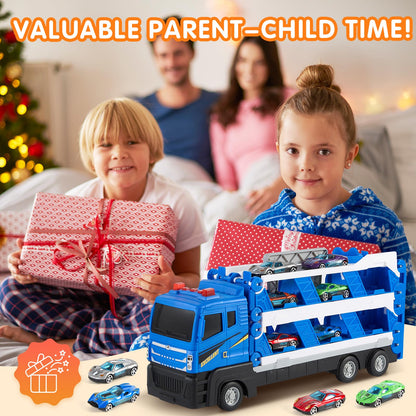 Transformable Truck Race Track Toy Set for Kids