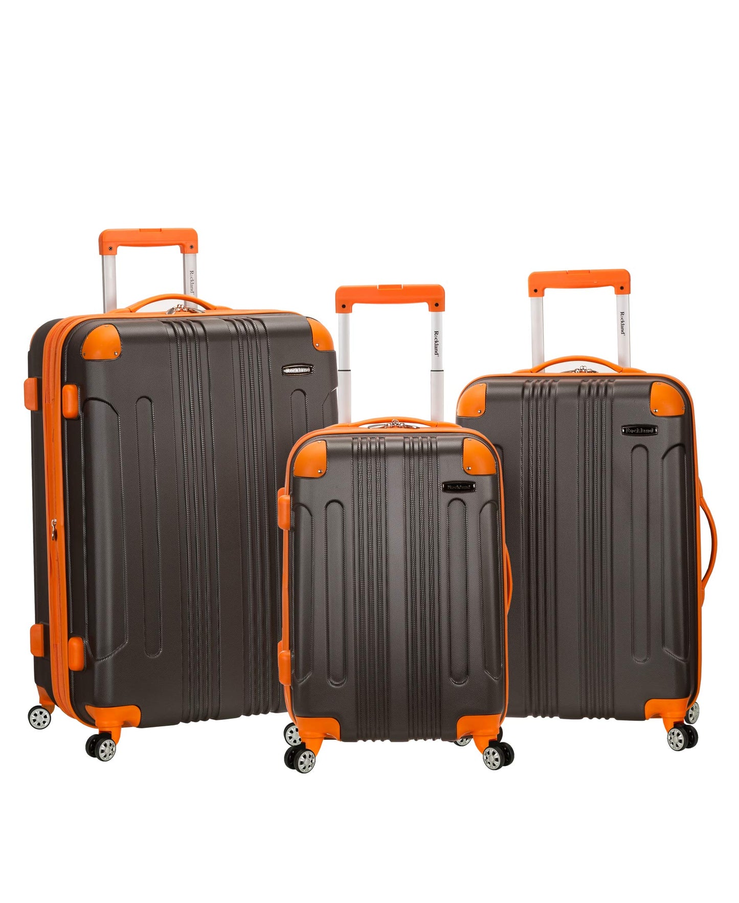 Rockland Hardside Spinner Luggage Set, Grey